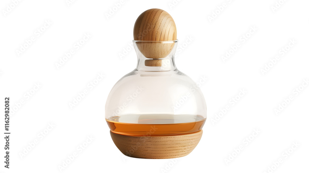 Glass olive oil dispenser isolated on white background Glass olive oil dispenser isolated on white background