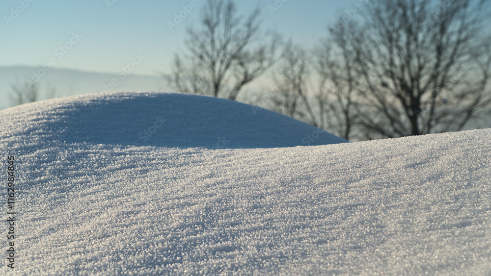 A picturesque winter scene of snow in a rural area, featuring both modern and retro elements in a serene natural setting.Christmas, Holidays, Childhood, Crystals, Ice A picturesque winter scene of snow in a rural area, featuring both modern and retro elements in a serene natural setting.Christmas, Holidays, Childhood, Crystals, Ice