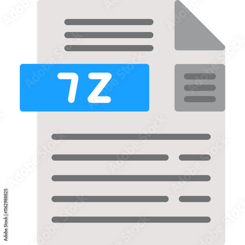 7z File Format Icon photo