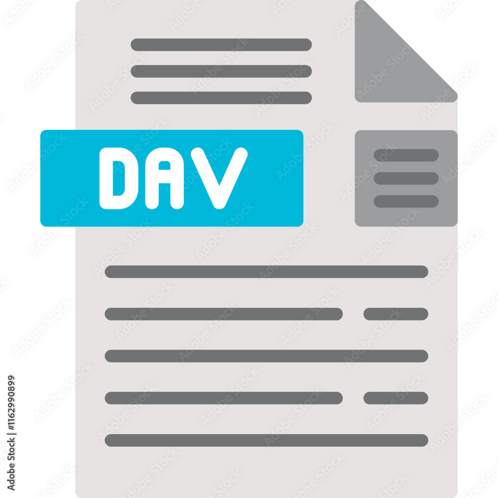 DAV File Format Icon DAV File Format Icon