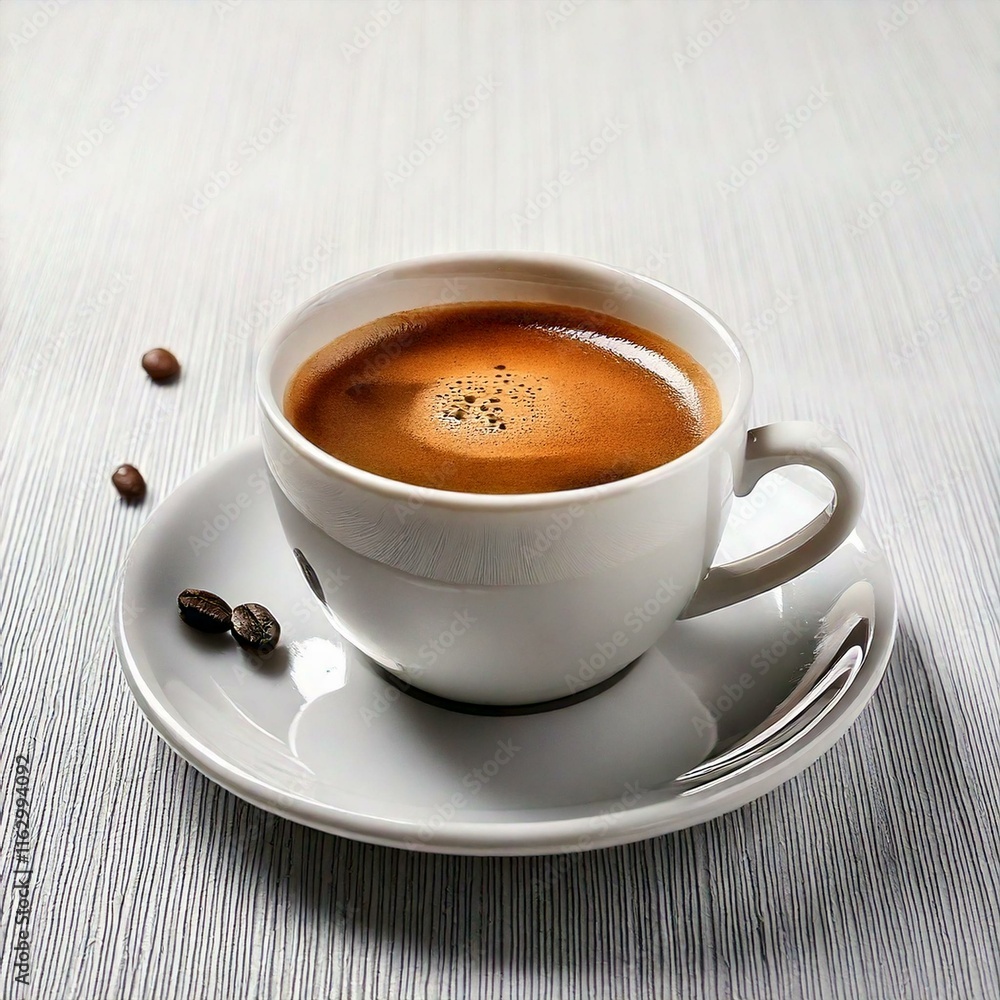 Fototapeta premium Cup of black coffee, warm drink.