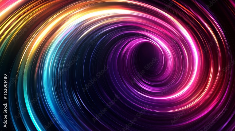Abstract swirling vibrant multicolored light patterns Abstract swirling vibrant multicolored light patterns