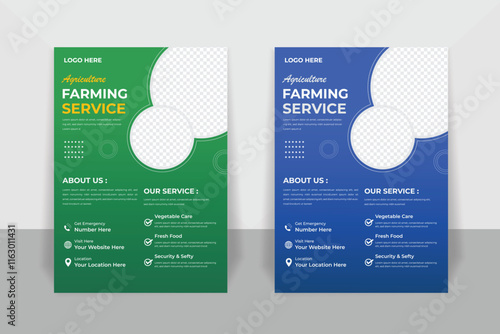 Modern Agriculture Flyer or Poster design