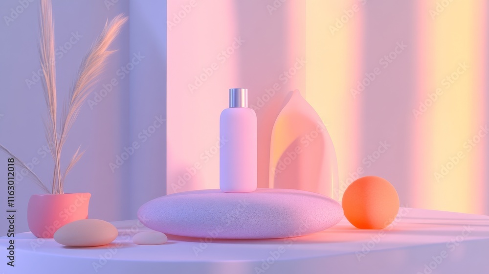 Serene display of minimalistic decor. Serene display of minimalistic decor.