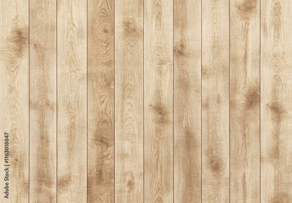 Fototapeta premium Light Beige Wooden Planks Seamless Texture Background