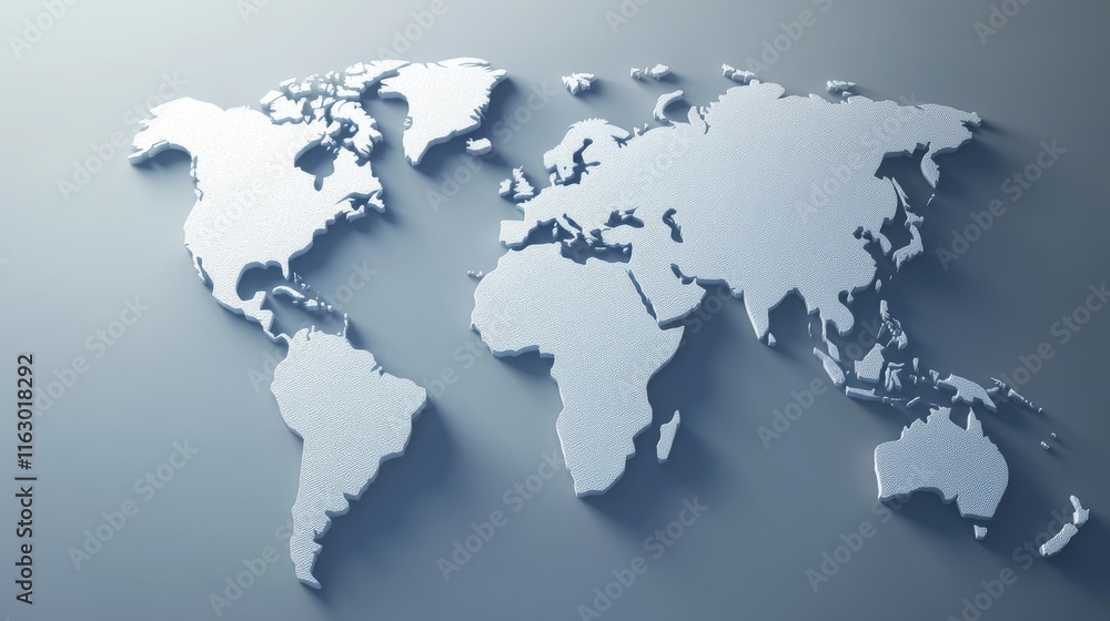 Stylized world map on a modern background. Stylized world map on a modern background.