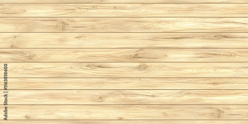Fototapeta premium Light Beige Wooden Planks Texture Seamless Background