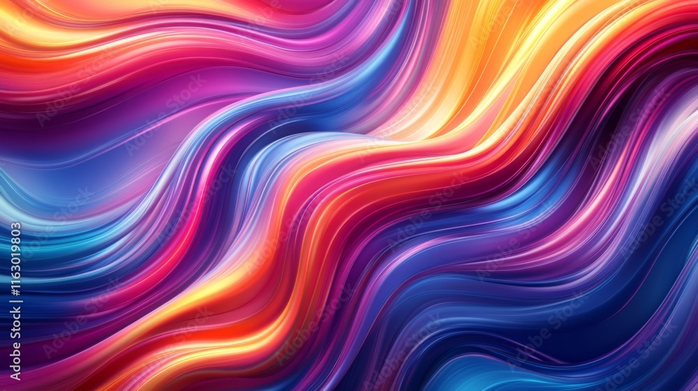 Abstract Colorful Swirling Wave Pattern Design Abstract Colorful Swirling Wave Pattern Design