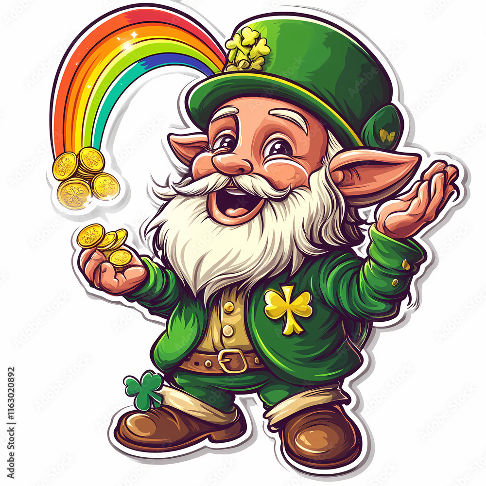 Fototapeta premium st patrick leprechaun