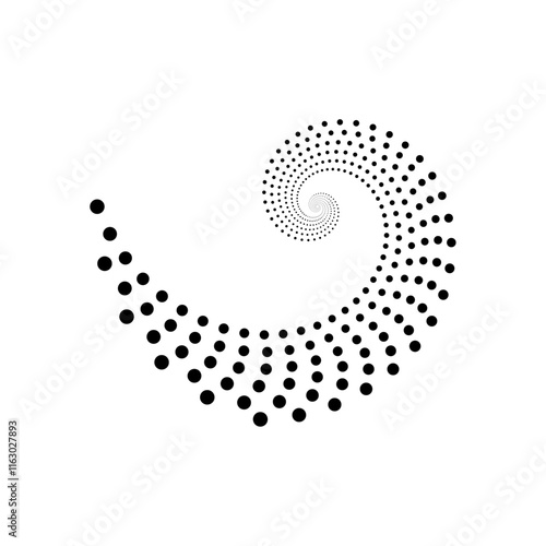 golden ration fibonacci pattern for logo icon background web graphic tattoo. vector illustration.