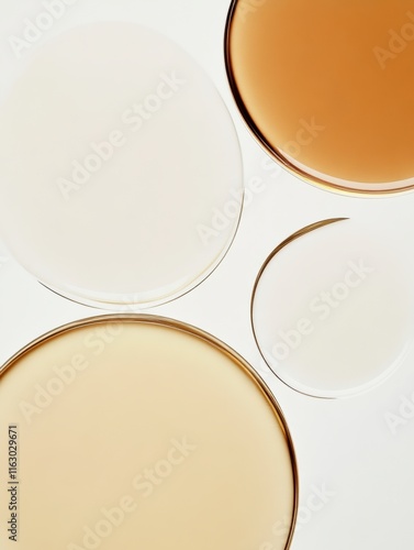 Obraz na płótnie Artistic Composition of Circular Glass Objects for Instagram Social Media Content Marketing Branding Graphic Design and Blogs w salonie