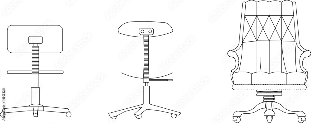 vector sketch illustration of the silhouette of a classic vintage old chair design seen from the front.eps vector sketch illustration of the silhouette of a classic vintage old chair design seen from the front.eps