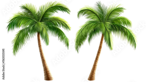 palm tree isolated on white, vector palm tree, palm tree