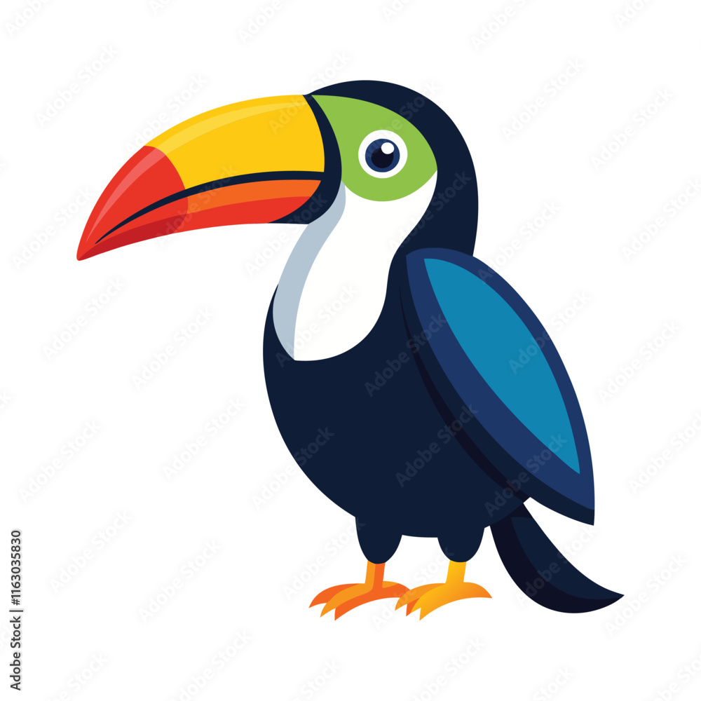 Naklejka premium Toucan Bird vector, vector and illustration, vector&nbsp;style