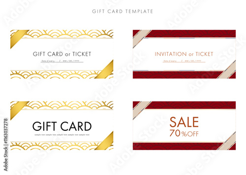 和柄のギフトカード９０　gift card　金券　優待券　割引券