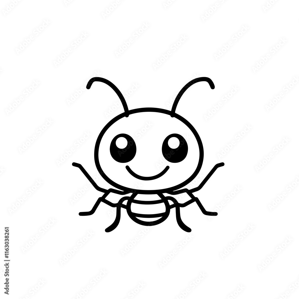 Ant Icon Vector Design. Ant Icon Vector Design.