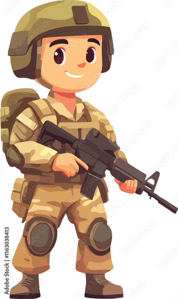 Soldier Vector Illustration Soldier Vector Illustration