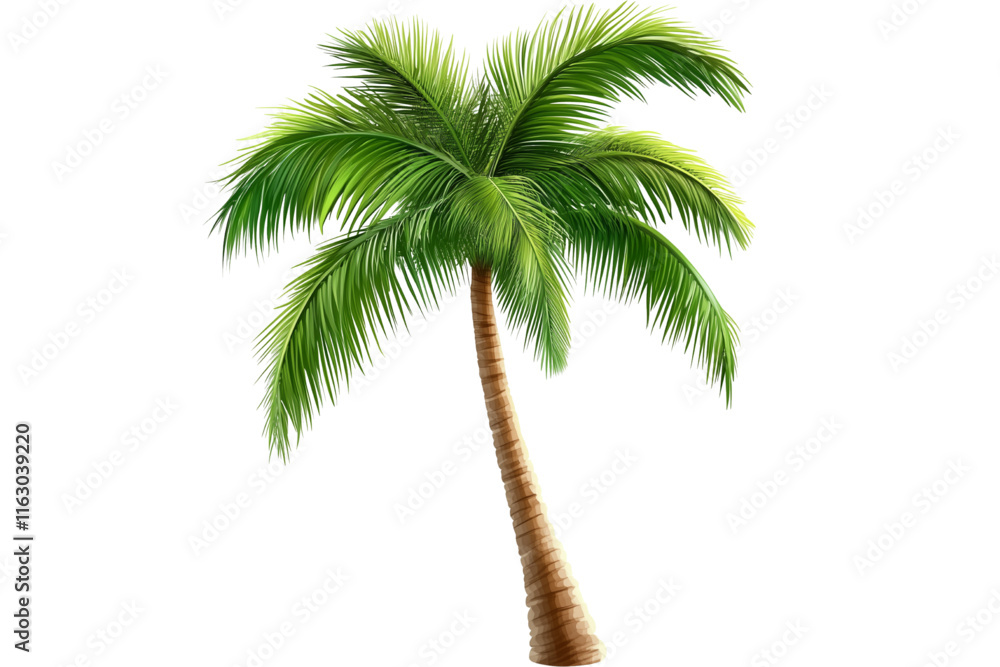 Obraz premium palm tree isolated on white