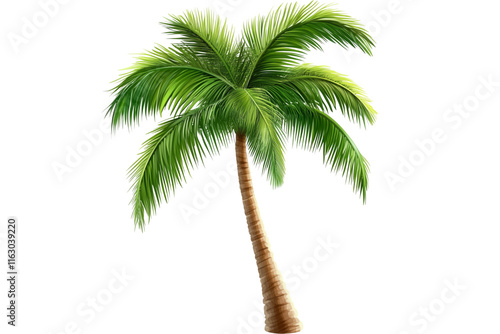 palm tree isolated on white