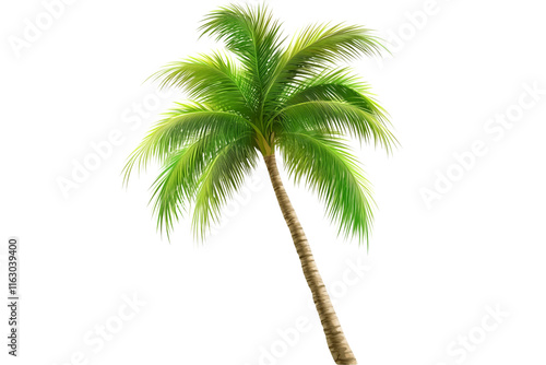 palm tree isolated on white