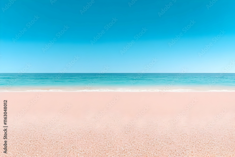 Pink Beach Background Illustration Pink Beach Background Illustration
