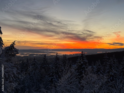 Photography Sunset over Oslo