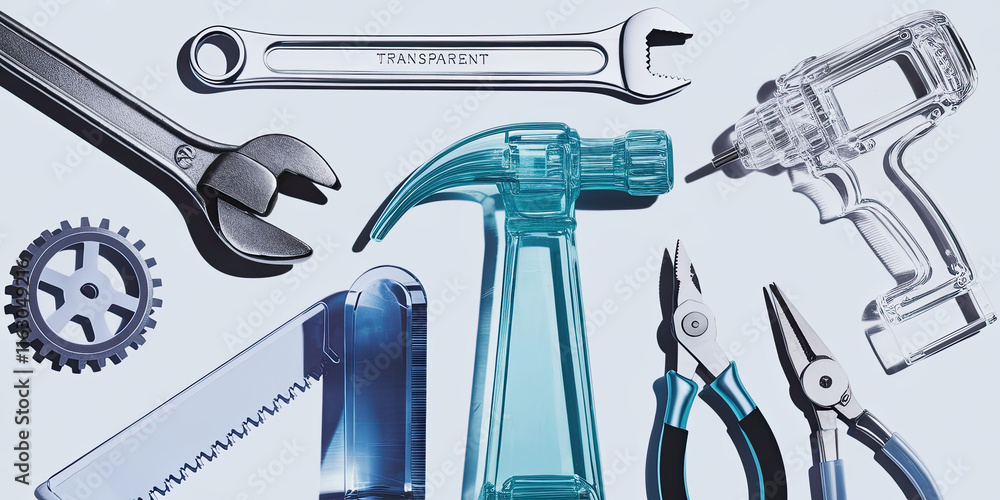 Transparent Tools DIY Home Repair Crafts Gear Equipment Transparent Tools DIY Home Repair Crafts Gear Equipment