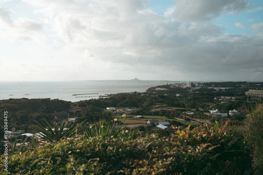 Obraz premium View of Nago City Okinawa