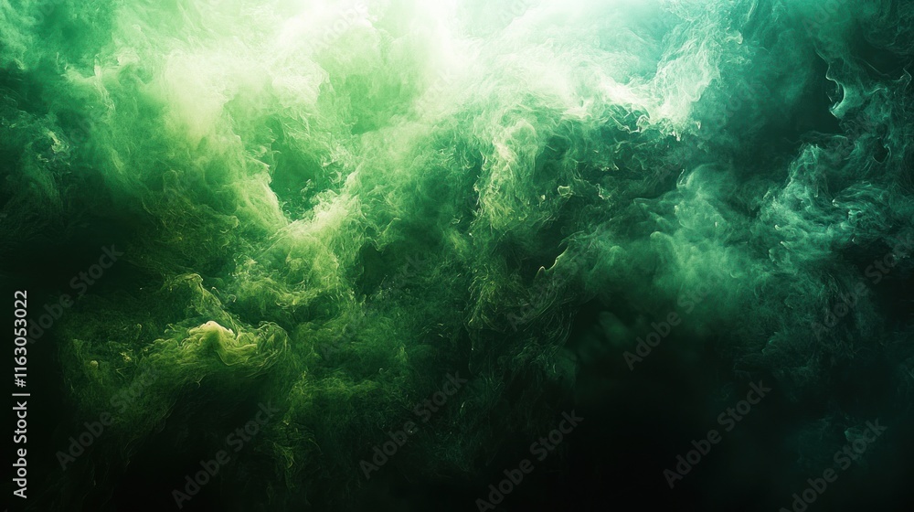 Abstract green and black smoke clouds. Abstract green and black smoke clouds.