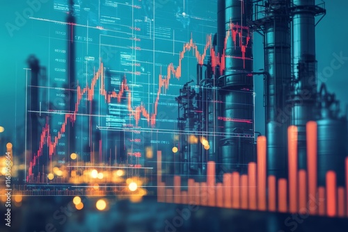 Petrochemical industry growth  crude oil production surge and rising energy sector investment trends photo