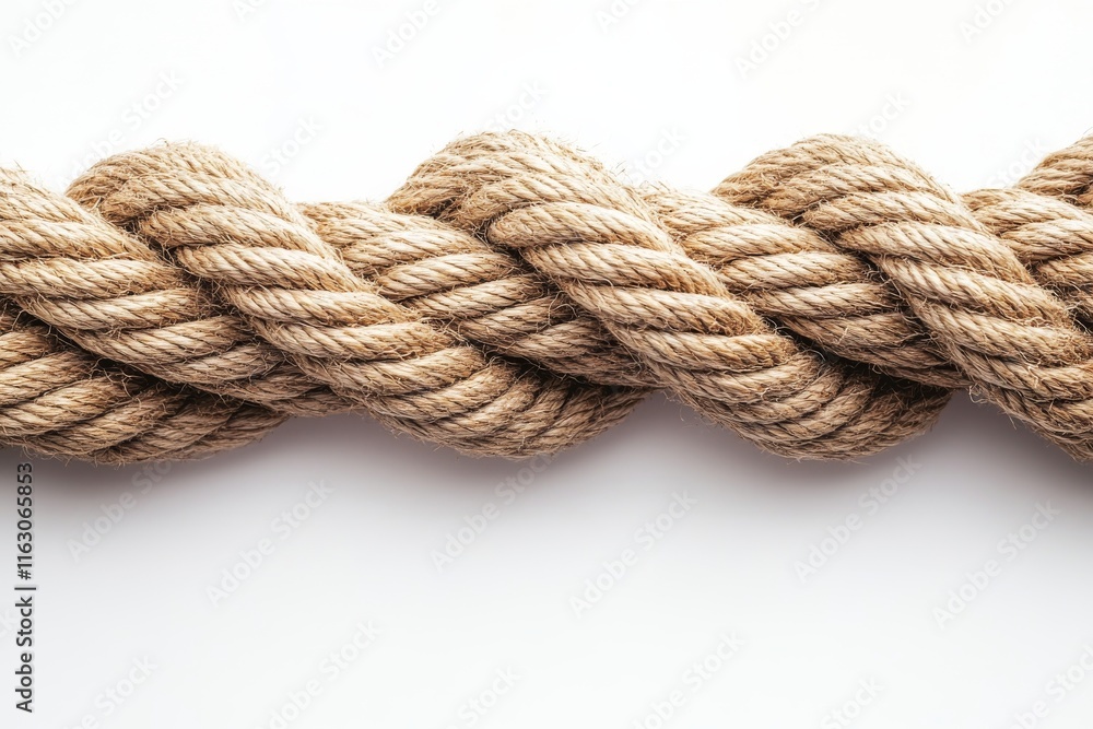 Simple rope texture on white surface Simple rope texture on white surface