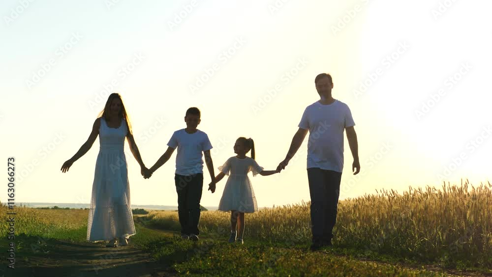 mother father child daughter son walk sunset, holding hands parents girl boy, happy family, wheat field, childhood dream, happy family kids, joyful running, fun children run, travel, success, freedom mother father child daughter son walk sunset, holding hands parents girl boy, happy family, wheat field, childhood dream, happy family kids, joyful running, fun children run, travel, success, freedom