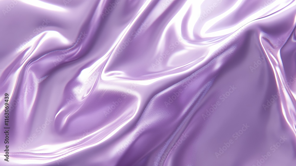 Obraz premium Draped Lavender Silk Fabric Softly Glowing