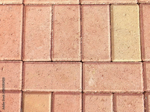 Wallpaper Mural A pattern in textured paver brick is used in patio work. Torontodigital.ca