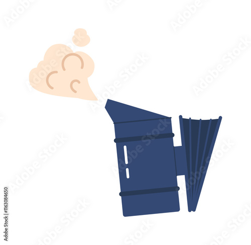 Bee smoker safety equipment vector illustration