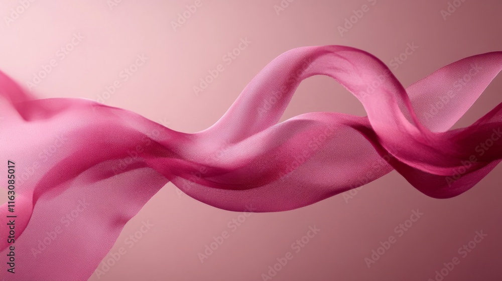 Abstract Pink Fabric Swirling Design Abstract Pink Fabric Swirling Design