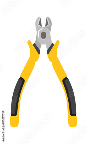 Pliers hardware repair tool vector illustration