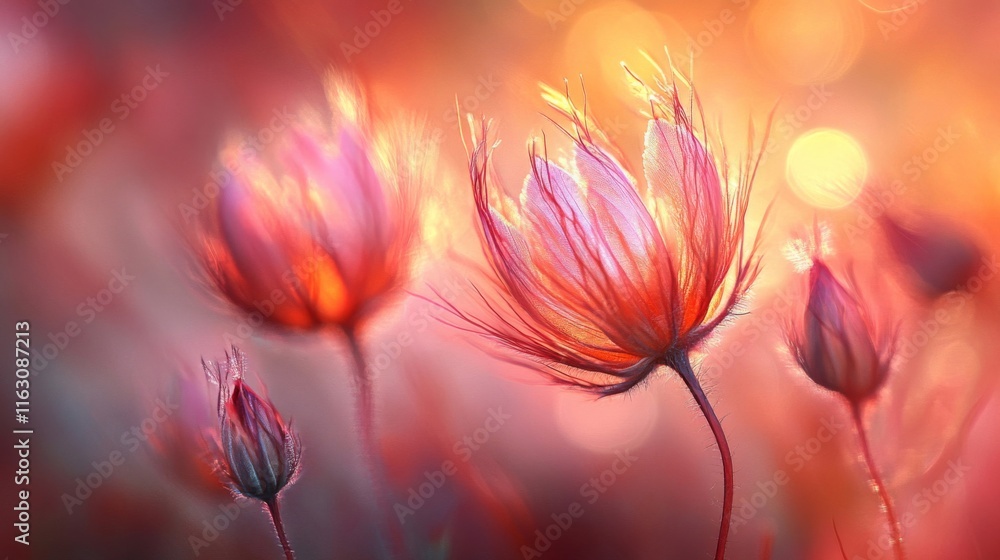 Golden Hour Blooms Softly Illuminated Flowers Golden Hour Blooms Softly Illuminated Flowers