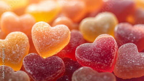 Sugary Heart Shaped Jellies Sweet Treats