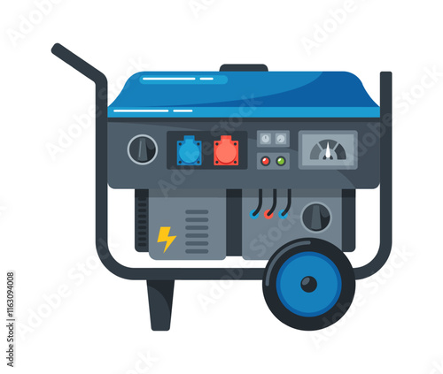 Industrial home movable power generator