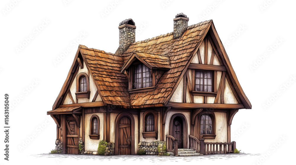 old house isolated on white, house vector, house illustration old house isolated on white, house vector, house illustration