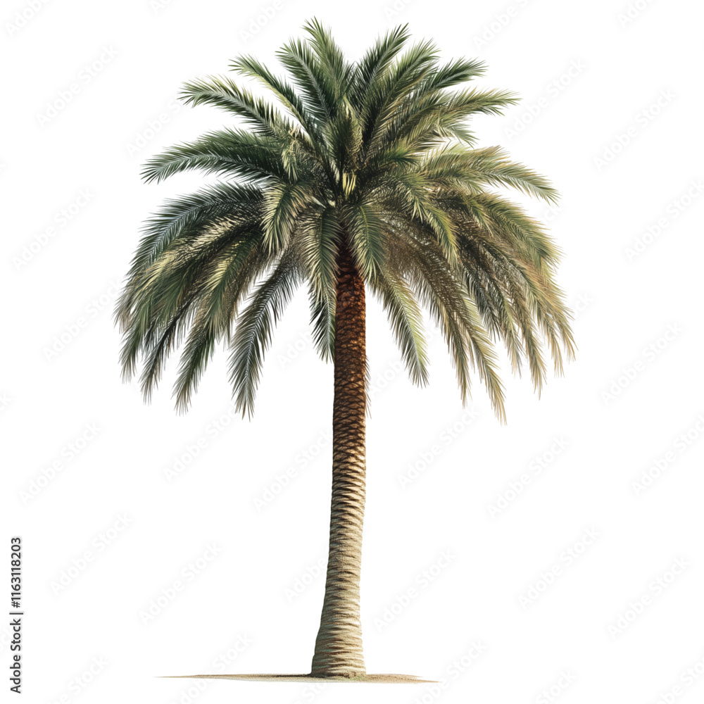 Obraz premium palm tree isolated on white, palm tree vector, palm tree illustration