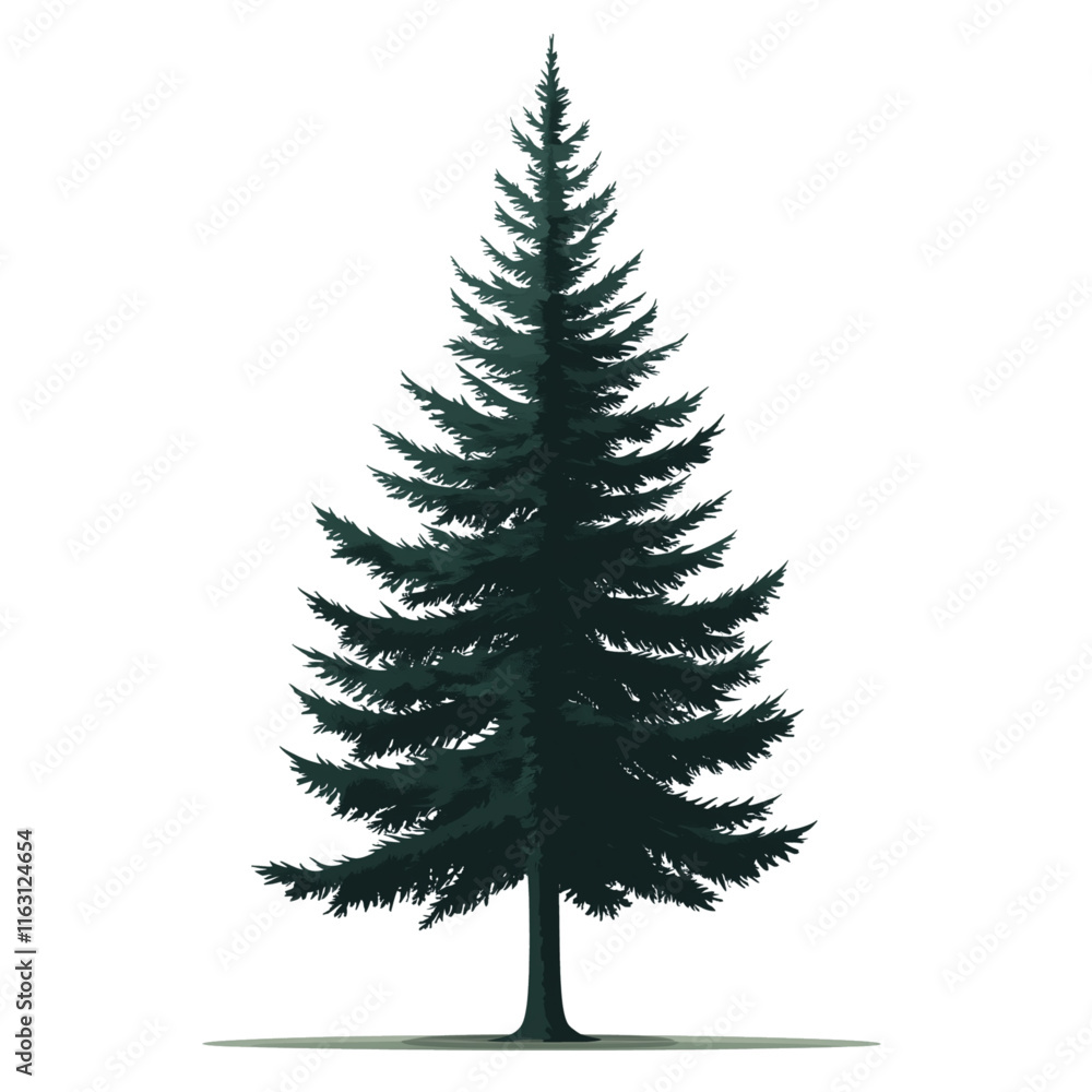 tree isolated on white vector illustration tree isolated on white vector illustration
