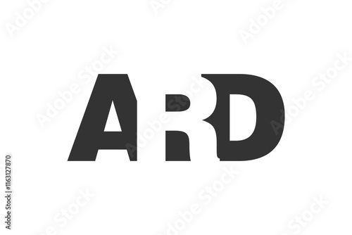 ARD logo design. Initial letter A R D bold font style for tech startups, consulting, corporate branding. Creative company name, headlines typography identity, trendy logotype.