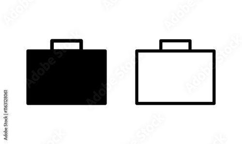 Briefcase icon logo design. suitcase sign and symbol. luggage symbol.