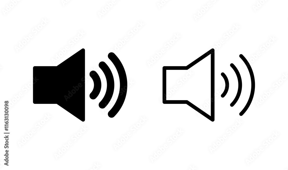 Speaker icon logo design. volume sign and symbol. loudspeaker icon. sound symbol Speaker icon logo design. volume sign and symbol. loudspeaker icon. sound symbol
