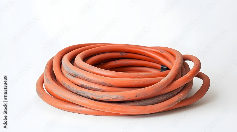 Coiled Orange Hose, Durable and Reliable Coiled Orange Hose, Durable and Reliable