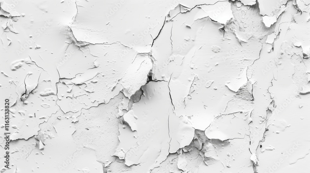 Fototapeta premium White Plaster Wall: Bloated and Pluff Texture Background.