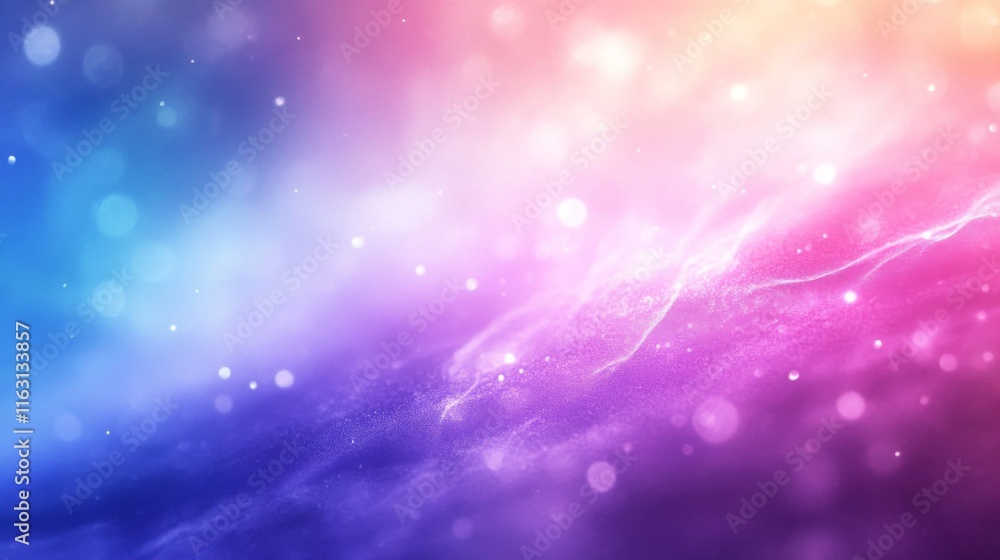Fototapeta premium Abstract Colorful Background With Glowing Particles And Light Effects