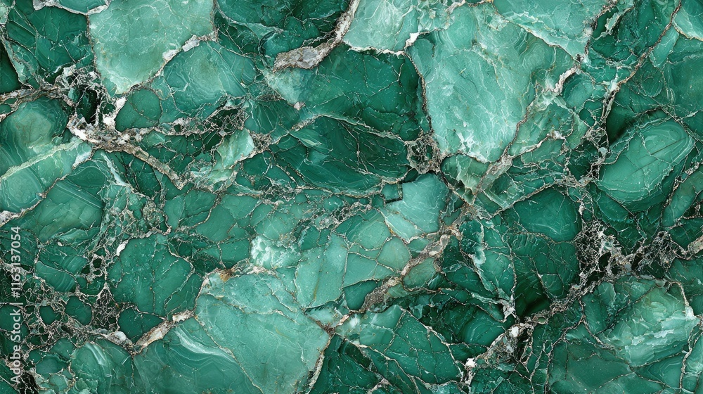 Fototapeta premium Stunning High-Resolution Green Marble Texture with Intricate Veining and Rich Emerald Tones for Design and Architectural Projects